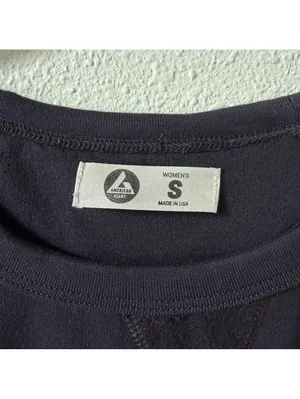 American Giant Crewneck Sweatshirt Size Small Black Minimalist Casual Cotton thumbnail 5