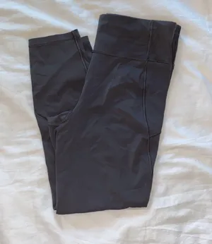 Lululemon Dark Gray Cropped Leggings thumbnail 1