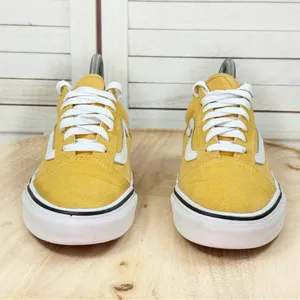 Vans Old Skool Canvas Suede Low Top Sneakers Mustard Yellow 6 Men 7.5‎ Women thumbnail 2