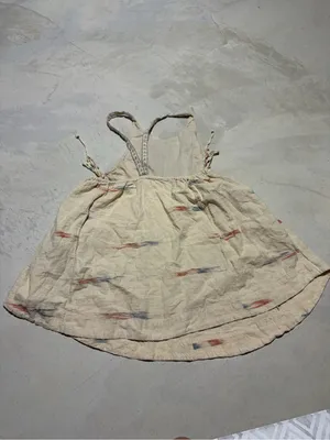 Free people arizona mini Boho Embroidered Cream dress XS thumbnail 7