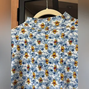 Vintage 90s Winnie The Pooh mockneck sweater long sleeve tee floral print disney thumbnail 2