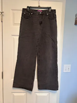 Edikted Charcoal Wide leg Jeans thumbnail 5