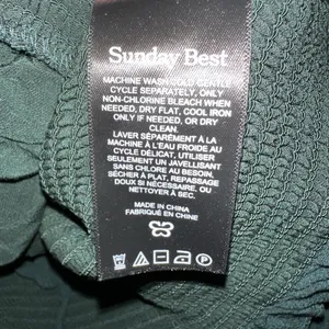 Aritzia Sunday Best Green Smocked Crop Top Puff Sleeve Cottagecore Romantic XS thumbnail 5