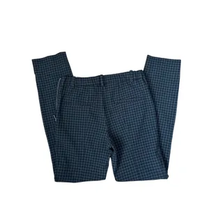 Zara Woman Plaid Skinny Pants XS Black Gray Check Ankle Trousers Office Career thumbnail 2