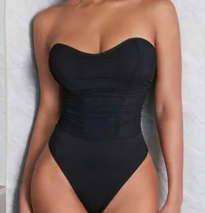 Bodysuit Tube Top Tank Top Shirt T-shirt Strapless Top Tee Slim Fit Mesh Top Corset thumbnail 1