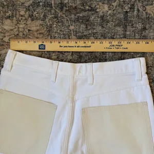 Madewell The '90s Straight Jean Two-Tone Workwear Edition Pants Utility White 30 thumbnail 7