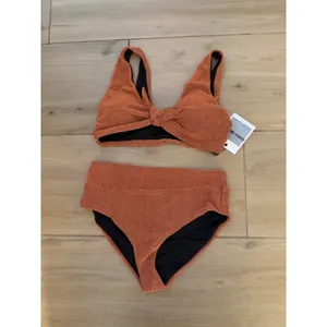 NEW Hanna Nikole High Waisted Bikini 2 Pc Swimsuit Tummy Control XL thumbnail 4