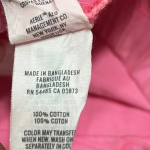 Aerie Baggy Cargo Skater Pants Neon Pink Oversized Wide Leg Medium thumbnail 9