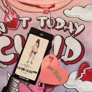 NEW Anti Valentines Day Dolls Kill Sugar Thrillz Not Today Cupid Heart Tee Shirt thumbnail 6