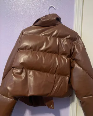 Brown Puffer Jacket Size XL thumbnail 3