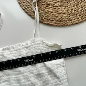 Abercrombie & Fitch White Tie-Strap‎ Smocked Cami Size Small thumbnail 6