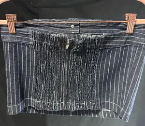 Edikted Strapless denim Top  thumbnail 4