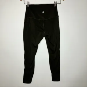 Heynuts dark olive green leggings with pockets size small (4-6)‎ thumbnail 3