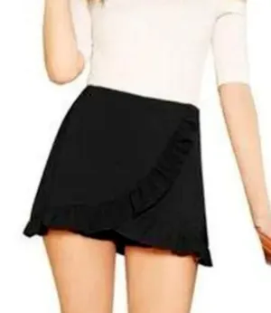 Black Ruffle Skort Mini Skirt Shorts Size L tennis pickleball golf thumbnail 1