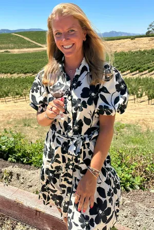 Jessica Simpson Floral Dress Puff Sleeve thumbnail 1
