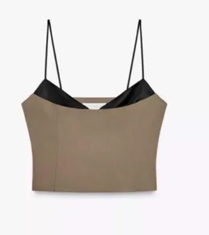 ZARA Two toned layered going out top thumbnail 1