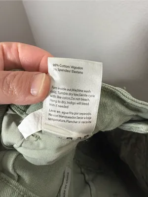 Risen Cargo Mini Skirt Olive Stretch Utility Pockets Size S Green thumbnail 9