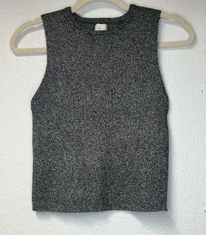 A New Day Silver Sleeveless Shirt thumbnail 1