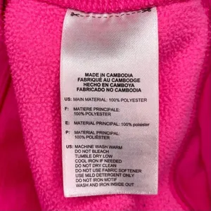 Adidas Pink Fleece Hooded Sweatshirt Size Small thumbnail 10