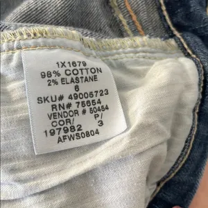 Abercrombie & Fitch Women’s Blue Denim Cutoff Shorts Distressed Hem - Stretch 6 thumbnail 6