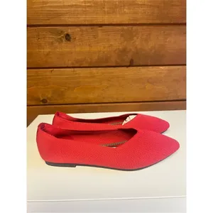 Atalina Woven Ballot Red Flats Shoes Sz 6 NIB thumbnail 2