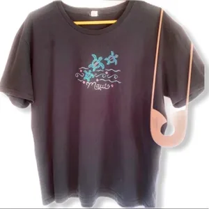Anvil "Maui" Cotton T-Shirt Black‎ XL thumbnail 1