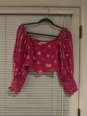 Love Shack Fancy Blaze Top Very Berry thumbnail 2