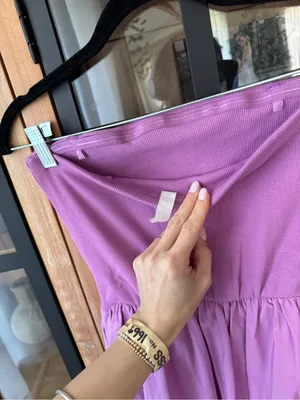 Daily Practice by Anthropologie Strapless Midi Dress ribbed orchid tube cotton thumbnail 10