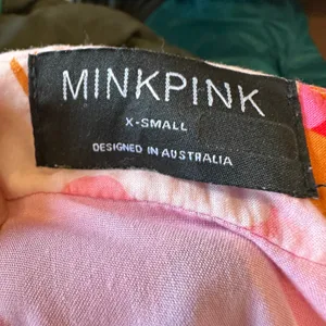 MinkPink Pink Tiered Ruffle Maxi Skirt XS Cottagecore Boho Vacation Full $129 thumbnail 7