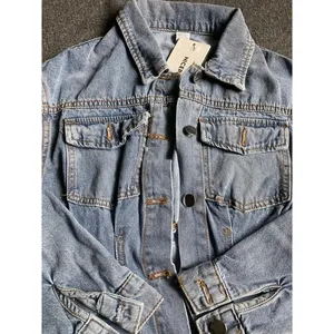 Nicepark Light Wash Denim Mini Dress Button Front Cinched Waist fits xxs NEW‎ thumbnail 4
