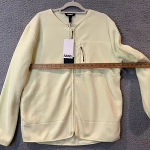 RAINS‎ Jacket Unisex Large Color Straw Fleece Full Zip Jacket MSRP $170 NEW thumbnail 10