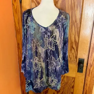 Charlie Paige Boho hippie chic tie dye stars tunic thumbnail 5