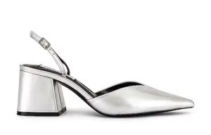 BRAND NEW IN BOX Steve Madden Courtnie Sling Back in Silver, Size 8 thumbnail 2