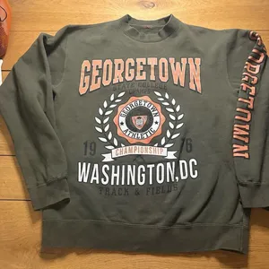 Georgetown crewneck pullover small Green thumbnail 1