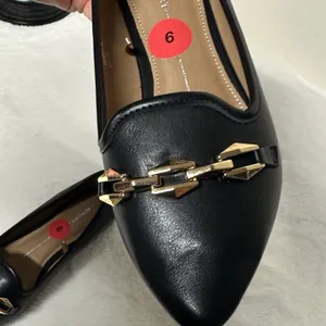 Report Black Loafers with Gold Chain Detail thumbnail 6