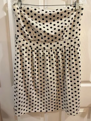 Charlotte Russe Black Polka Dot Strapless Dress thumbnail 1