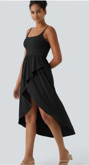HALARA Black High Low Dress thumbnail 1