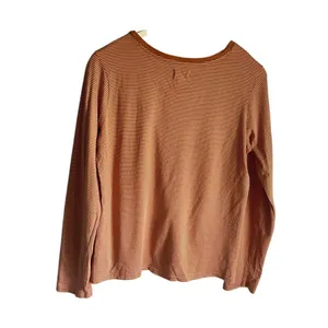 Pact Womens Organic Cotton V-neck T Shirt Size L Orange Long Sleeve‎ Sustainable thumbnail 5