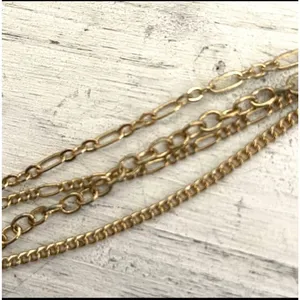 Gold tone multi strand beaded statement necklace thumbnail 9