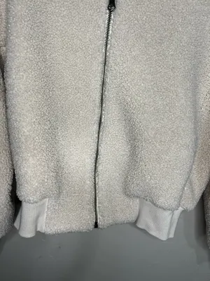 Uniqlo Teddy Sherpa Cream‎ Cozy Full Zip Jacket thumbnail 4