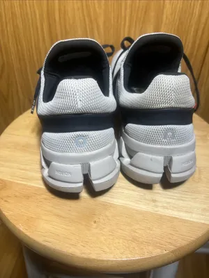 On Running Light Gray and Black Men's Athletic Running Shoes thumbnail 3