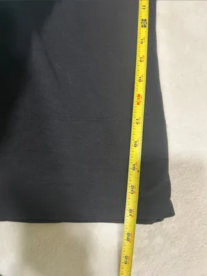 Quince Supersoft Fleece Wide Leg Cropped Pants in Black Size Small thumbnail 8