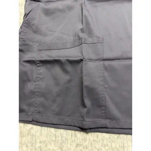 Landau CareFlex Womens Scrub Top 3XL Gray V-Neck Stretch Modern Fit 2Pocket NWOT thumbnail 2