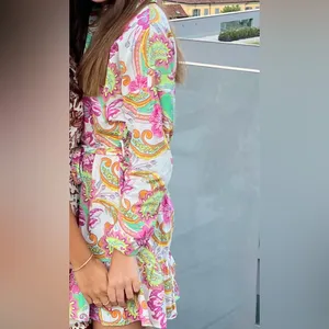 Zara Multicolor Paisley Long Sleeve Dress thumbnail 7