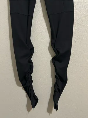 ALO Yoga Black Ribbed High Waist Goddess Athletic Leggings Women’s Size Small thumbnail 5