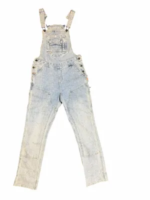 Dovetail Workwear Freshley Overalls 10x32 Vintage Denim Stretch Utility NWT thumbnail 2