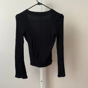 Reformation XS Black Cardigan Ribbed Knit V-Neck Button Front Top Tencel Modal thumbnail 6