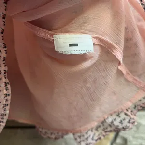 Abercrombie & Fitch flowy boho light pink print tassel top blouse medium thumbnail 5