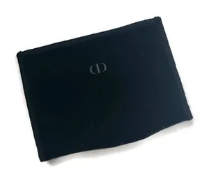 Christian Dior Velvet Open Top Pouch Storage Dust Bag with Subtle CD Logo thumbnail 1
