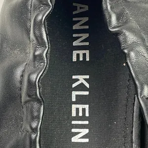 Anne Klein Crystell Women's Black Faux Leather Vegan Ballet Flat Shoes Size 10M thumbnail 5